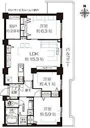 物件画像 清新北ハイツ7号棟(12階/23階建) 3SLDK