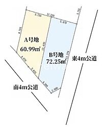戸田市上戸田5丁目　全2区画　土地　Ｂ号地