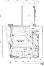 カーサフェリス松濤 1階2LDKの間取り