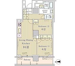 間取図画像 2LDK