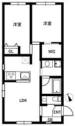 間取図画像 2LDK