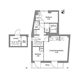 間取図画像 2LDK