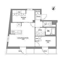 間取図画像 2LDK