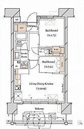 間取図画像 2LDK