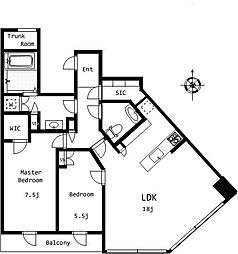 間取図画像 2LDK