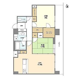 グランテール代々木 2LDKの間取図画像