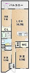 プラウドシティ元住吉 3LDKの間取図画像