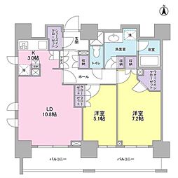 スタイリオ蒲田 2LDKの間取図画像
