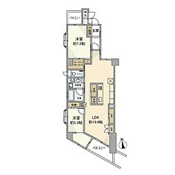 ガーデンホーム大森 2LDKの間取図画像