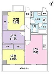 Uresidence幡ヶ谷 2SLDKの間取図画像