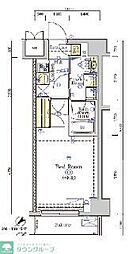 京王線 京王八王子駅 徒歩9分の賃貸マンション 7階1Kの間取り