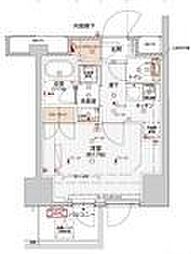 プレシャスハーモニー八王子 1Kの間取図画像