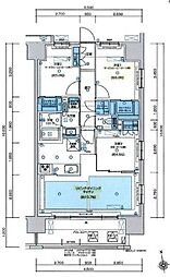 プレシス八王子レグリオ 3LDKの間取図画像