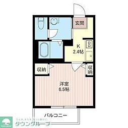 ファミールメゾン 1Kの間取図画像