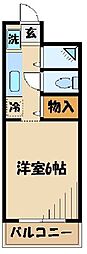 エスポワールメゾン 1Kの間取図画像