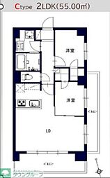 ファミルート八王子 2LDKの間取図画像