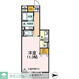 SPIRALTOWN 1Kの間取図画像