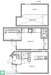 GLACIS 4階1LDKの間取り