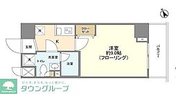 メインテラス上野 2階1Kの間取り