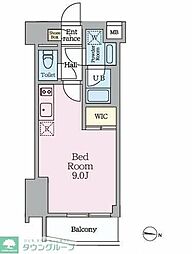 ＨＹ’ｓ　ＭＩＮＯＷＡ　II 3階ワンルームの間取り
