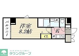 GRANPASEO田端B 1Kの間取図画像