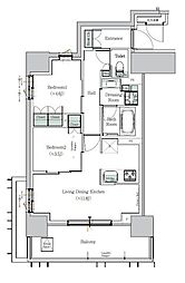 ONE ROOF RESIDENCE NISHINIPPORI 2LDKの間取図画像