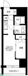 ROXIS日暮里 1LDKの間取図画像