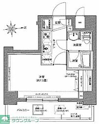 ドルチェ日暮里弐番館 1Kの間取図画像