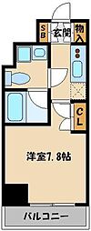 エスティメゾン王子 1Kの間取図画像