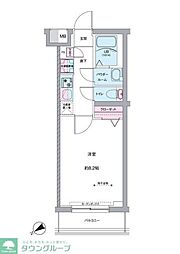 RELUXIA TOKYO EASTIII 1Kの間取図画像