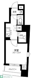 スカイコートヌーベル入谷 1Kの間取図画像