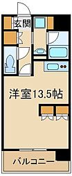 パークキューブ板橋本町 ワンルームの間取図画像