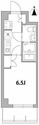 東急東横線 元住吉駅 徒歩18分の賃貸マンション 1階1Kの間取り