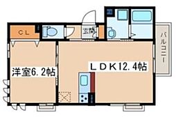 間取図画像 1LDK