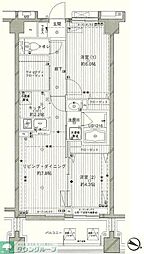 COSMOSREID西馬込 2LDKの間取図画像