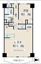 ヴェルドゥミール 1LDKの間取図画像
