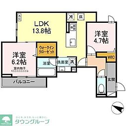 Lumiere 2LDKの間取図画像