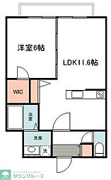 グランソラージュ 1LDKの間取図画像