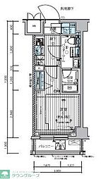 メインステージ武蔵小杉 1Kの間取図画像