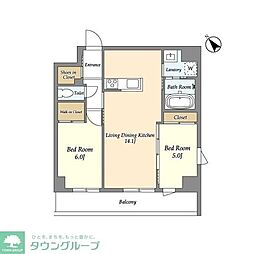 Shibars 2LDKの間取図画像
