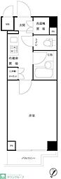 ルーブル武蔵小杉弐番館 1Kの間取図画像