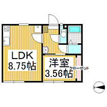 フォーブル三井  ｜ 長野県上田市常入1丁目（賃貸アパート1LDK・2階・35.57㎡） その2