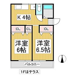 間取図画像 2K