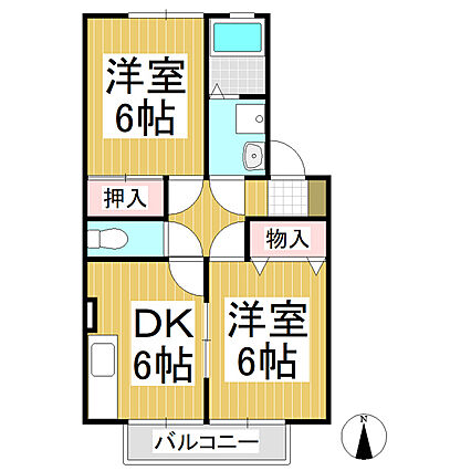 ラ・アンソレイユ B_間取り_0