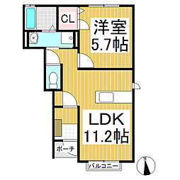 間取図画像 1LDK