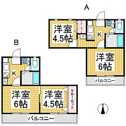 スイングN-4 2Kの間取図画像
