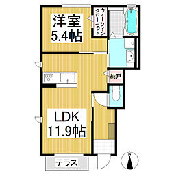 epid'or 1LDKの間取図画像