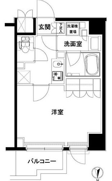 ルーブル木場 505｜東京都江東区木場６丁目(賃貸マンション1K・5階・26.24㎡)の写真 その2