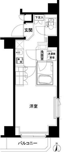 ルーブル木場 203｜東京都江東区木場６丁目(賃貸マンション1K・2階・26.37㎡)の写真 その2