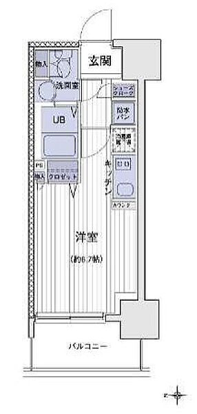 エスティメゾン大島 506｜東京都江東区大島５丁目(賃貸マンション1R・5階・22.20㎡)の写真 その2